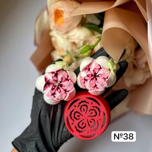Beccucci per pasticceria n. 13, fiori di marshmallow, tulipano XXL, beccuccio per glassa, utensili per decorare torte, tulipano Zephyr con punta grande, fiori commestibili