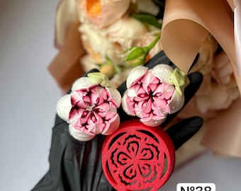Boquillas para manga pastelera nº 13, flores de malvavisco, tulipán XXL, boquilla para glaseado, herramientas de decoración para decoración de tartas, tulipán Zephyr de punta grande, flores comestibles