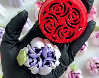 Boquilla de glaseado XXL con forma de tulipán: boquilla para decorar tartas con forma de flor de malvavisco