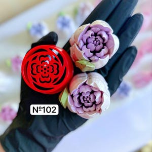 No7 Nozzle Set for Icing Piping Nozzles Plastic Decorating Tips 4 pcs Decorating Tools Cake Decorating Buttercream and Marshmallow Flowers