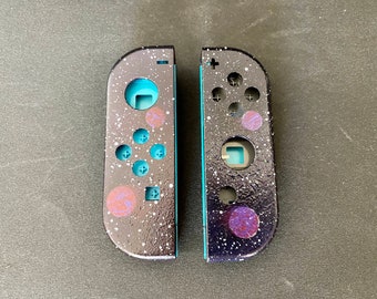 Aangepaste Joy Con Controller shells | Paarse Cosmos