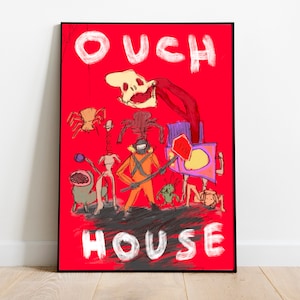 Lethal Company Ouch House Art Print - Gaming Room Poster - 12x18”