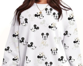 Disney Minnie Inspired Graphic Sweatshirt - Whimsical and Stylish Apparel for Disney Fans