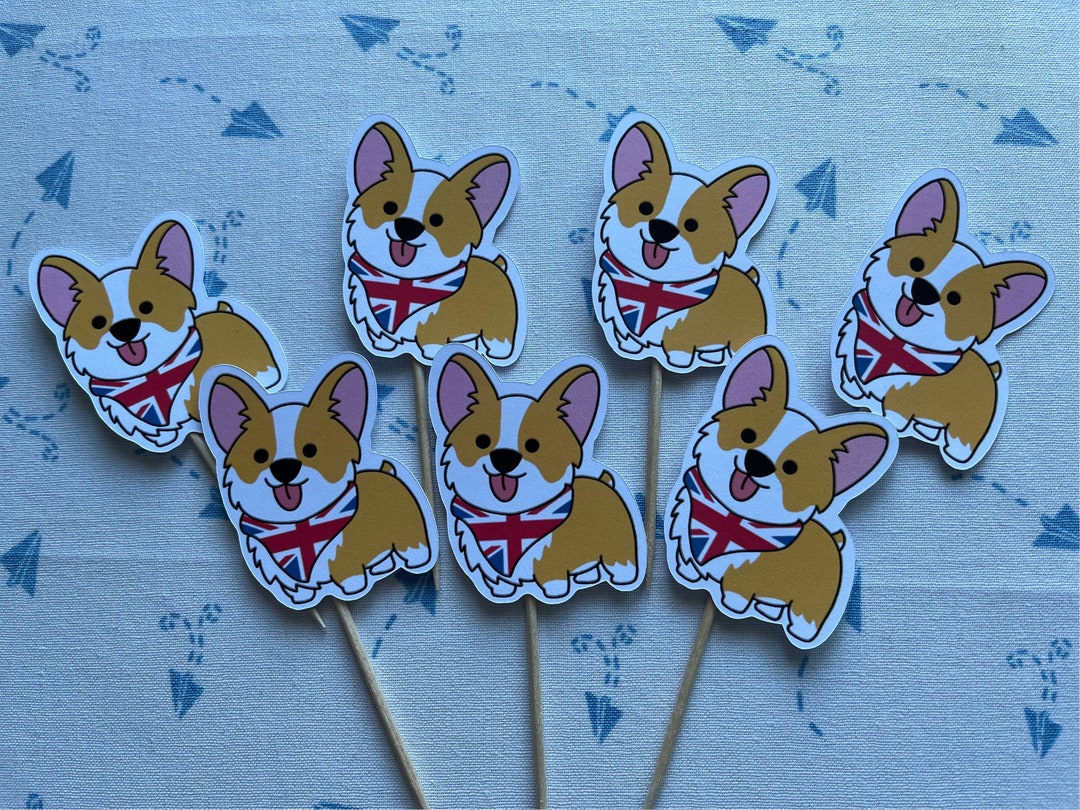 Cupcake Toppers Jubilee Coronation King Queen Street Party Cake