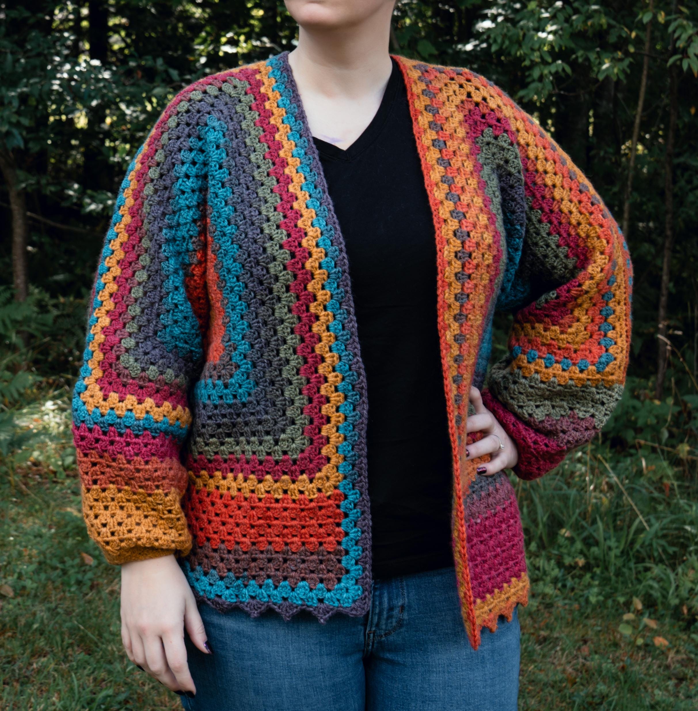 Custom Crochet Hexagon Cardigan - Etsy