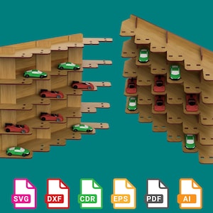 1:64 Scale Car Display Wall Mount CNC File (Digital Download)