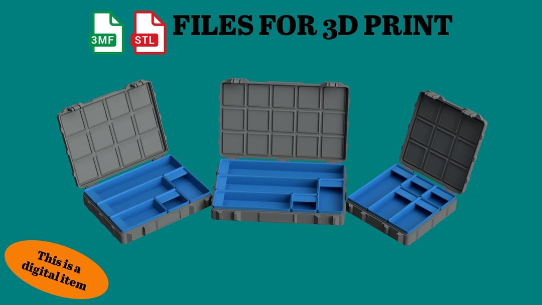 Gridfinity Storage Box Bundle STL 3MF – Modular Organizer System ...