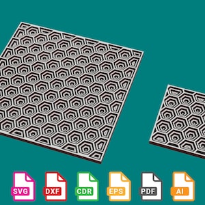 Layered Decor, Mandala Decor, Pattern Decor, Multilayer laser cut files - svg+dxf+cdr+eps+pdf+ai