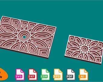 Layered Mandala Decor: Multilayer Laser Cut Files (Digital Download)