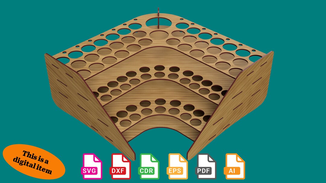 Paint Bottle Rack, Paint Bottle Storage, Paint Bottle Organizer - Laser ...