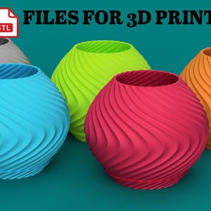Plant Pot STL File for 3D Printing – Minimalist Planter Design for Custom Home Decor