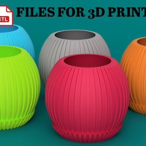 Plant Pot STL File for 3D Printing – Minimalist Planter Design for Custom Home Decor