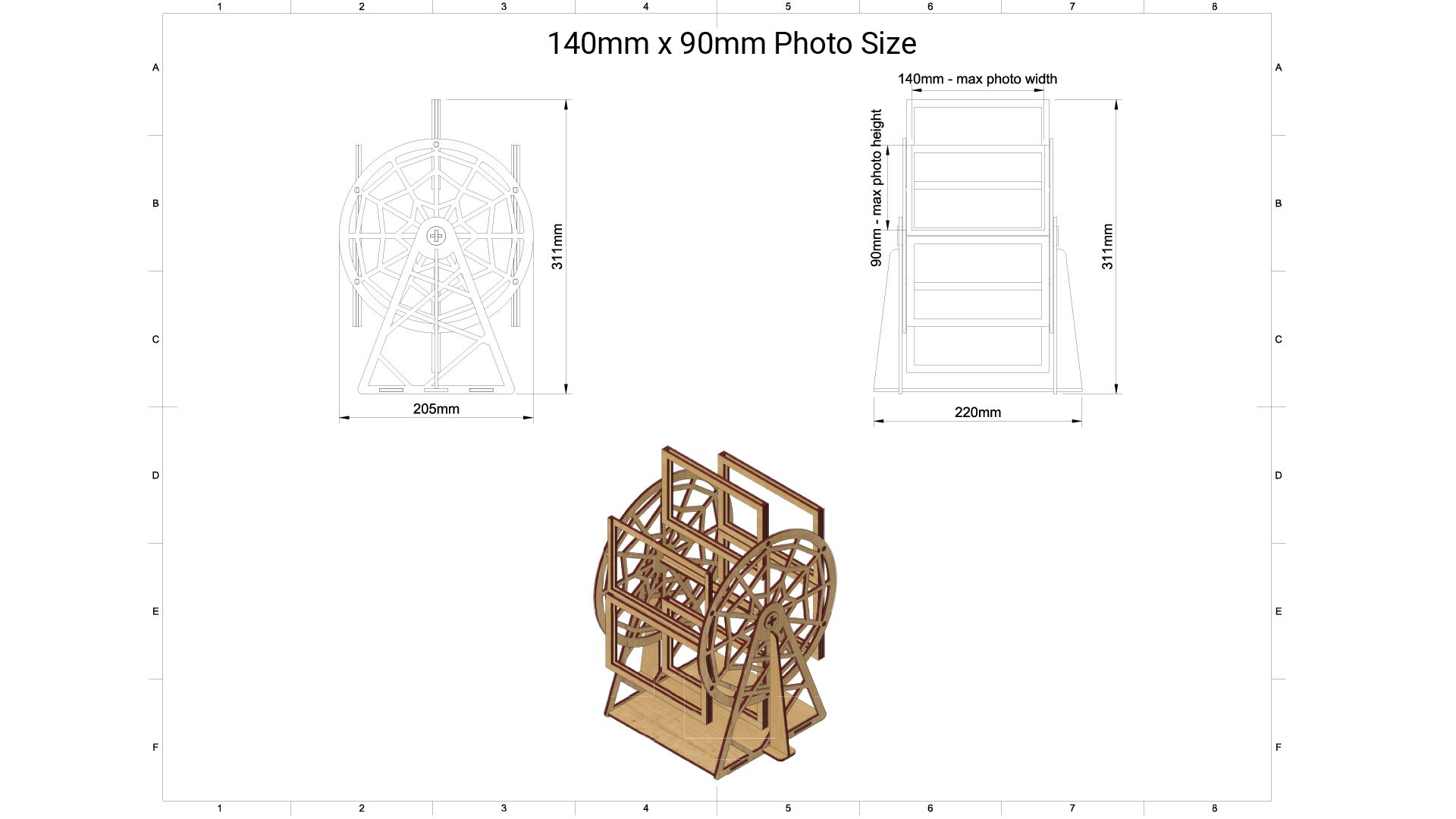 Carousel Photo Frame (svg Dxf Cdr Eps Pdf Ai) - Etsy