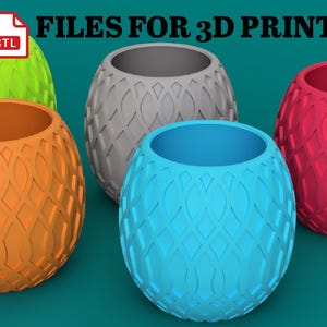 Plant Pot STL File for 3D Printing – Minimalist Planter Design for Custom Home Decor