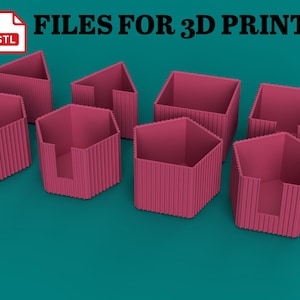 STL Files for 3D Printing Desk Organizer, Unique Office Desk Storage, Stationery Holder, Modern Desk Accessories, Home Office Organizer