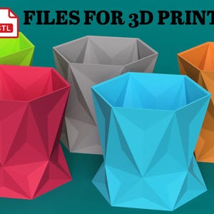 Plant Pot STL File for 3D Printing – Minimalist Planter Design for Custom Home Decor