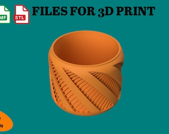 Minimalist Plant Pot STL Bundle: 3D Printer File (9 Sizes)