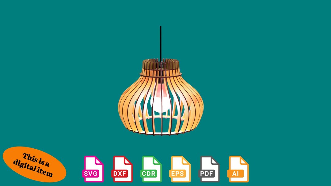 Light Design Dxf Laser Cut Wood Pendant Lighting Design – Svg Dxf Cdr Eps Pdf Ai ...