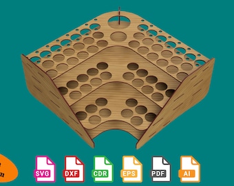 Paint Bottle Rack SVG, Laser Cut Organizer (Digital Download)