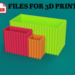 STL Files for 3D Printing Desk Organizer, Modular Geometric Organizer, Office Desk Storage, Modern Desk Accessories, Home Office Organizer