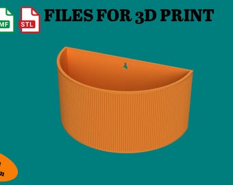 Wandhalter Blumentopf STL: Minimalistische 3D Druckdatei