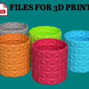 Plant Pot STL File for 3D Printing – Minimalist Planter Design for Custom Home Decor