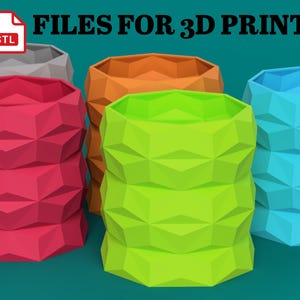 Plant Pot STL File for 3D Printing – Minimalist Planter Design for Custom Home Decor