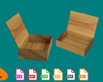 Set van 20 CNC-lasergesneden doosplannen (digitale download)