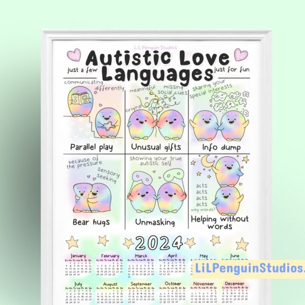 Autism 2024 Calendar Etsy