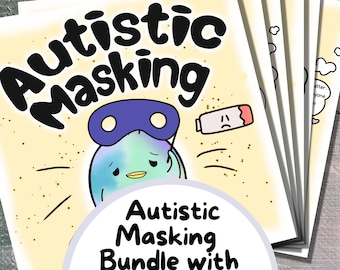 Autistic Masking Zine, Autism Worksheet, ASD Therapy Resources, Neurodiversity Printable, Invisible Disability PDF, Neurodivergent Download