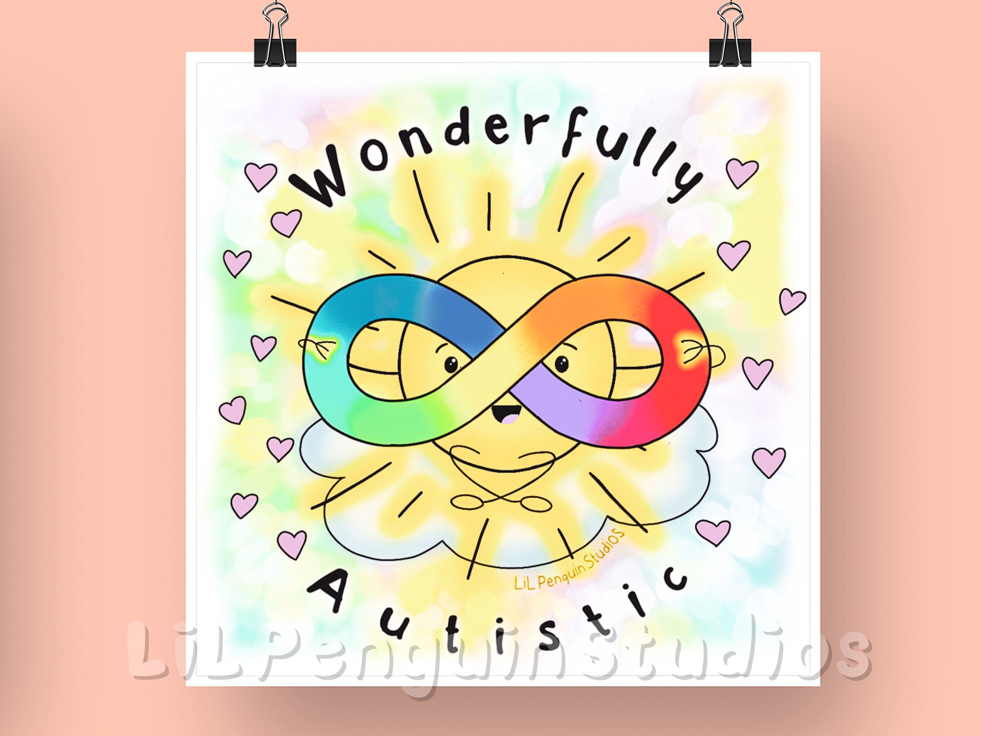Autism PDF Poster, Infinity Sign Neurodiversity Digital Download ...