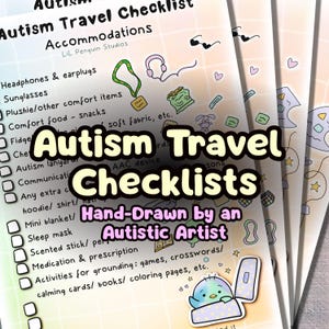 Lista di controllo per viaggi autistici, lista di cose da mettere in valigia per le vacanze, sistemazioni per persone neurodivergenti, pianificazione delle vacanze per autistici, supporto per le funzioni esecutive negli adulti