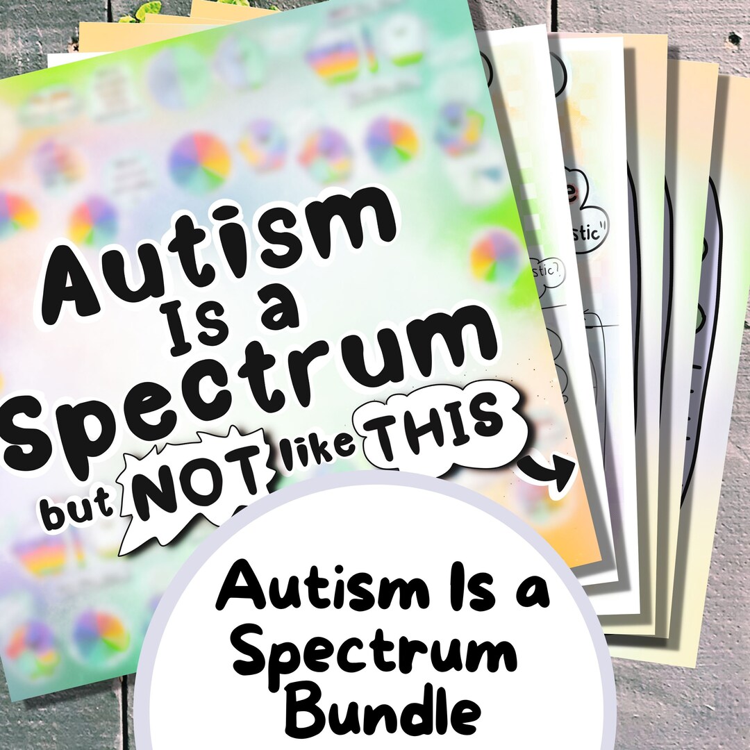 Autism Spectrum Zine, Autism Accerptance Gift, Neurodiversity Zine