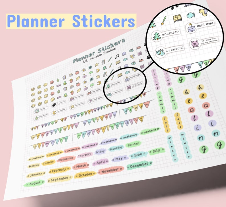 Autism Planner Sticker Bundle, Printable Autism Sticker Set, Digital Planner Stickers, Neurodiversity Journal Stickers, AuDHD Stickers, SPED image 8