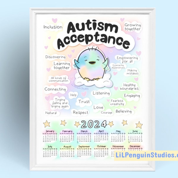 Autism Calendar 2024 Etsy