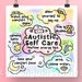 Digital Autism Print Set Self Care/ Plushies/ Mood Chart - Etsy