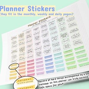 Autism Planner Sticker Bundle, Printable Autism Sticker Set, Digital Planner Stickers, Neurodiversity Journal Stickers, AuDHD Stickers, SPED image 4