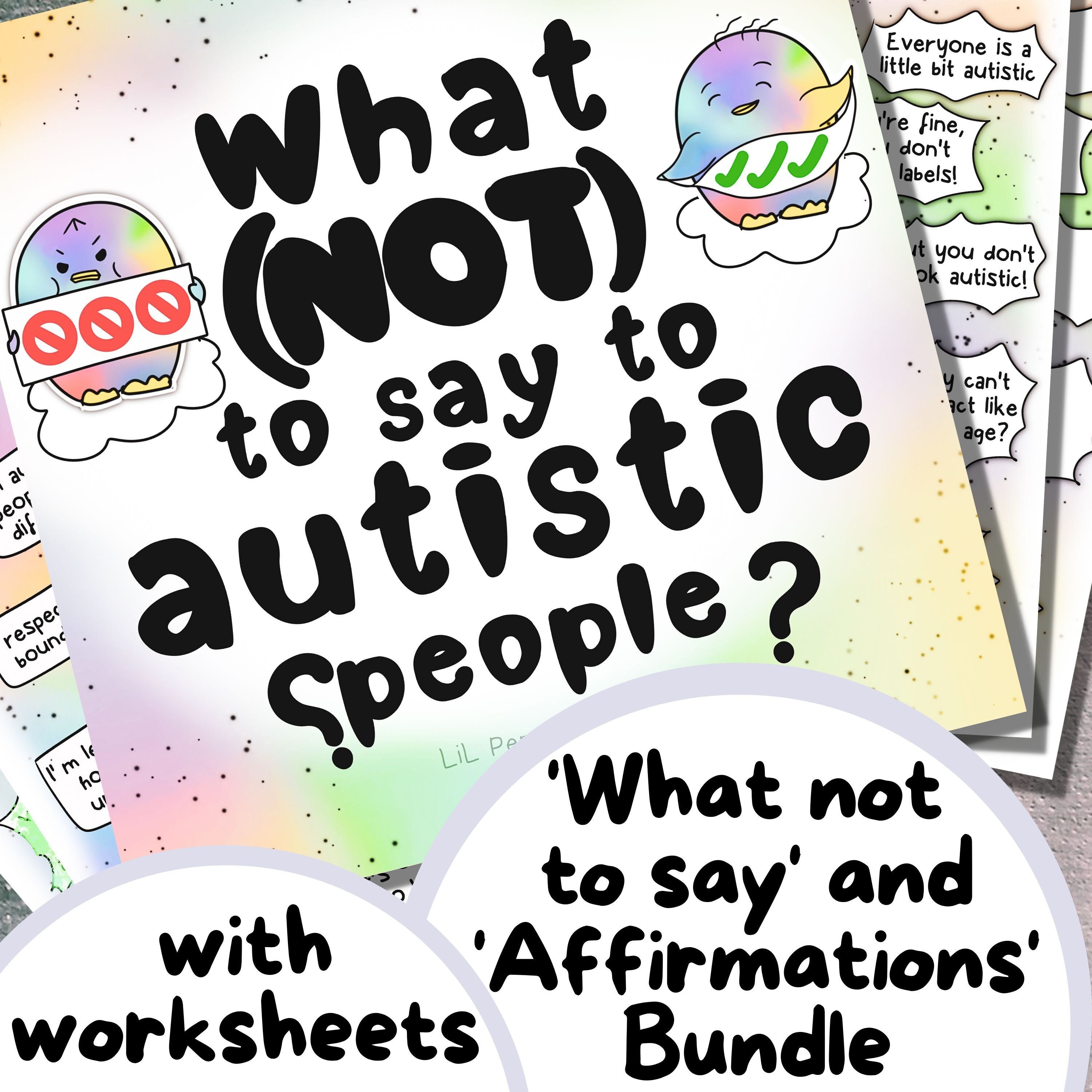 Autism Printable Bundle With Worksheets, Therapy Journaling, Autistic ...
