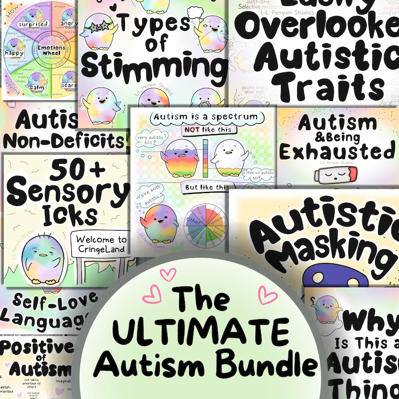 The Ultimate AUTISM Bundle, DIGITAL Resources, Autism Art Print