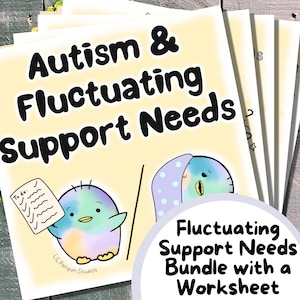 Autism Zine, Fluctuating Support Needs, Autistic Gift, Autism Art, Social Work, Neurodiversity Resources, Therapy Material, Psychology Tool