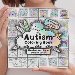 Autismus Malbuch, Autistische Aktivitäten, Neurovielfalt Kinder, Achtsamkeit, Erwachsene Neurovielfalt Bestätigende Färbung, Beruhigende Ecke Drucke