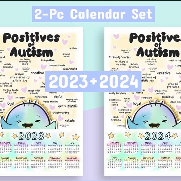 Autism Calendar 2024 Etsy