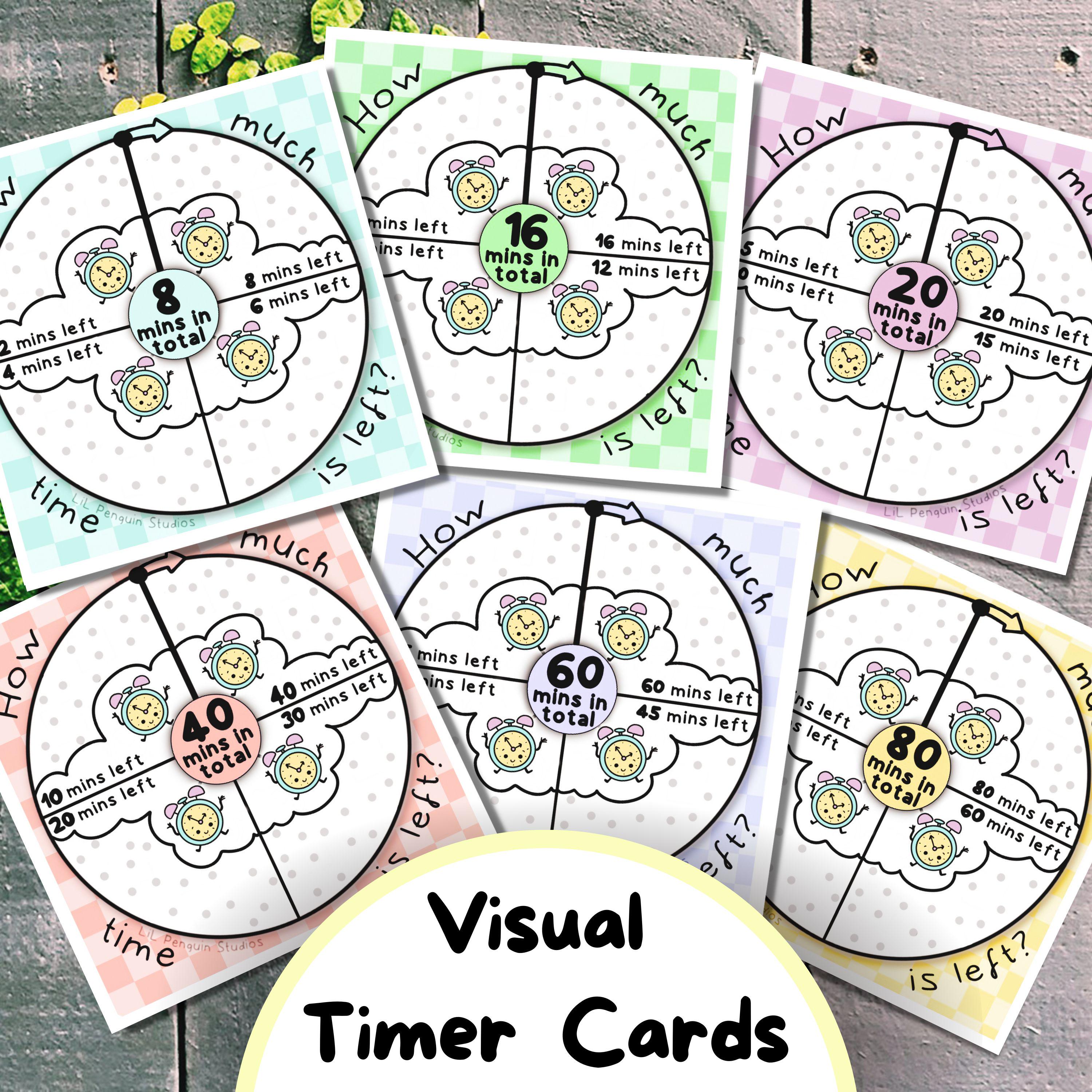 Timer Net Graphics Card Autism Time-management Cards, Visual Timers, and Planners (digital ...