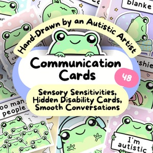 Cartões de comunicação de sapo para crianças e adultos autistas, quadro AAC para impressão de autismo, ferramenta visual de cordão, fonoaudiólogo para impressão