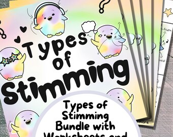 Types of Stimming, Neurodivergent Worksheets, Autism Visual, ADHD Zine, Neurodiversity Printable, Therapy Resources, Counseling Poster, SLP