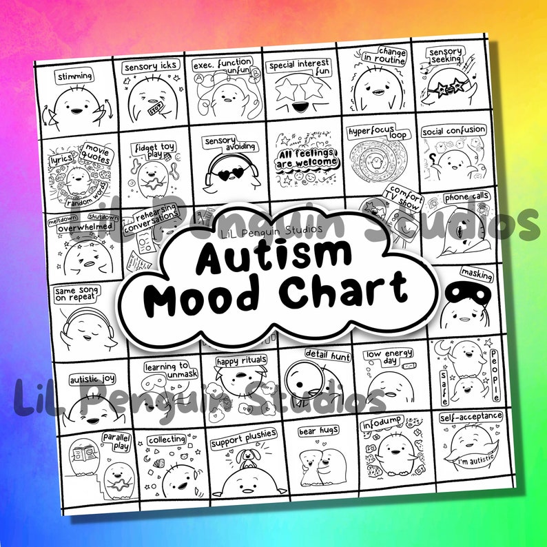 3-pc Autism Activity Sheets, Printable Coloring Pages, Autism Art ...