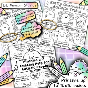Autism Coloring Book, Autism Activities, Autism Gift, Printable Adult ...