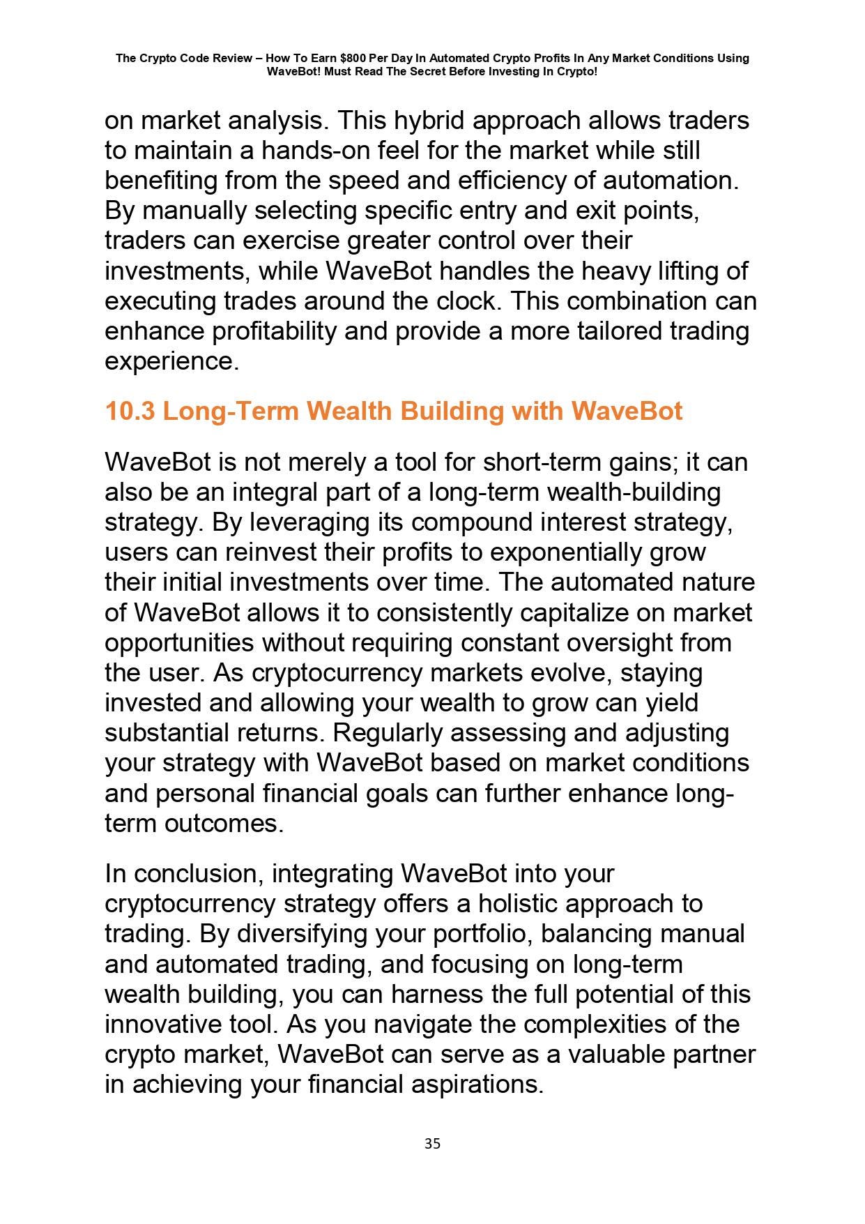 The Crypto Code Review: geautomatiseerde cryptowinsten met Wave Bot (pdf) -  Etsy Nederland
