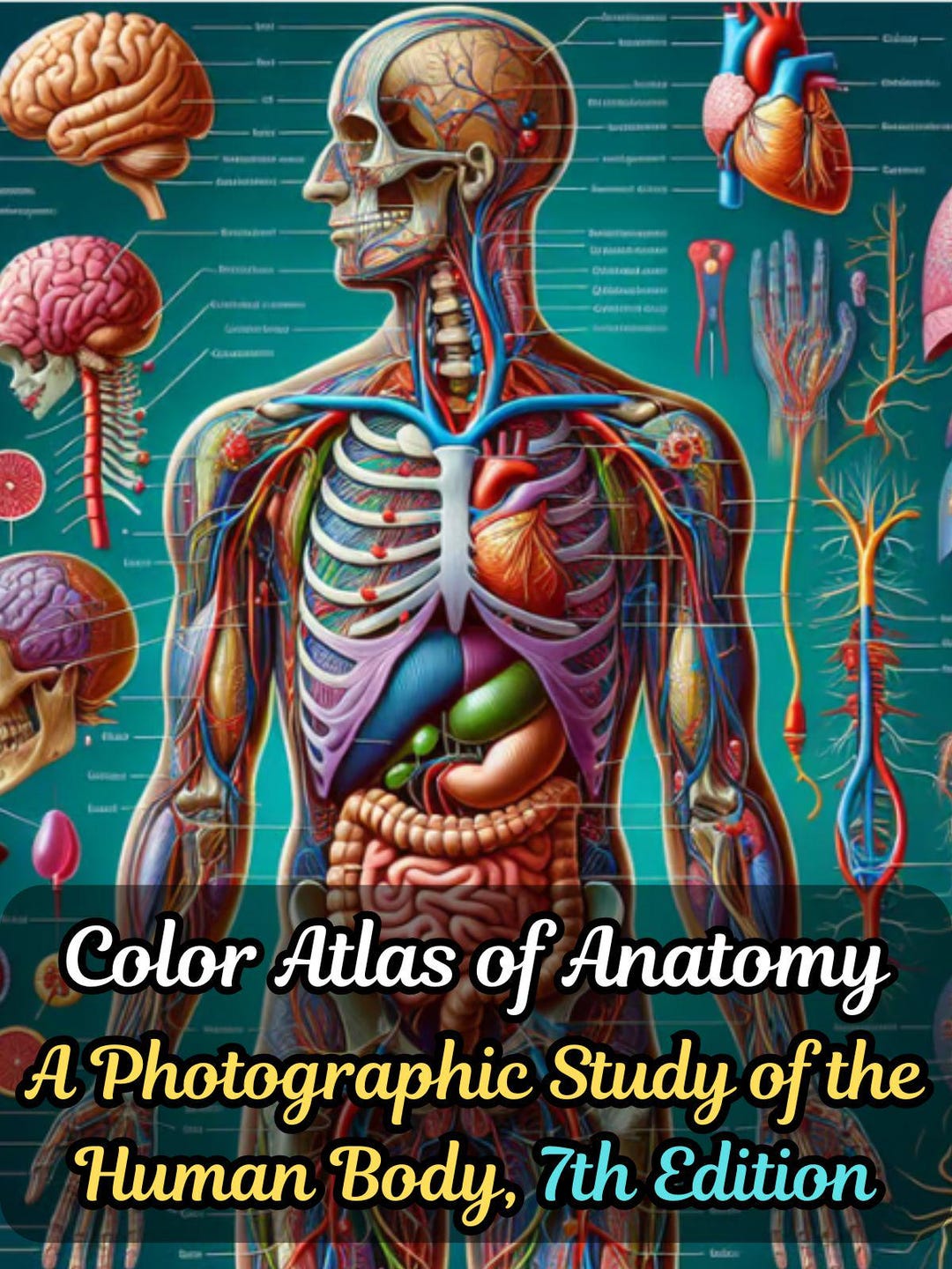 健康・医学 Color Atlas of Anatomy 7th Edition Color Atlas of Anatomy (text only) 7th (Seventh) edition by