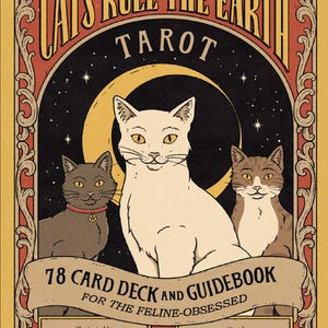 Katzen regieren die Erde Tarot: Anleitung nur Buch | Begleiter-Handbuch für das 78-Karten-Deck | Ratgeber zum Thema Katze | PDF zum sofortigen Download!
